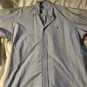 Ralph Lauren, long sleeved polo button down.